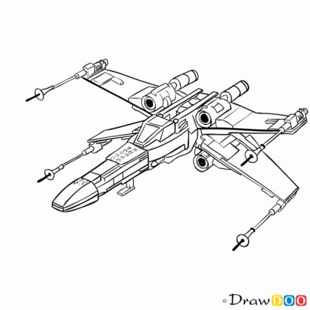 √ 24 X-wing Coloring Page in 2020 (With images) | Coloring pages
