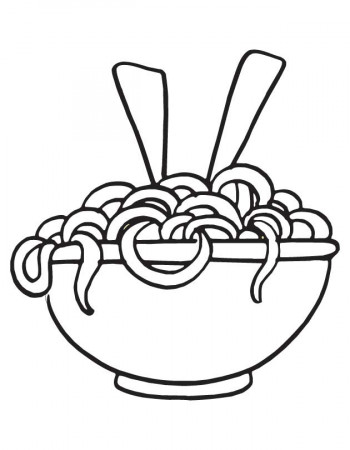 The best free Pasta coloring page images. Download from 42 free ...