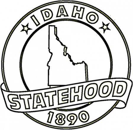 Idaho State coloring page | Free Printable Coloring Pages