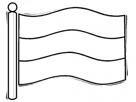 The Netherlands Flag coloring page ...