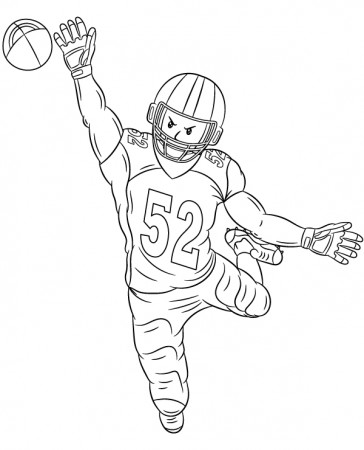 NFL ball catch coloring page ...