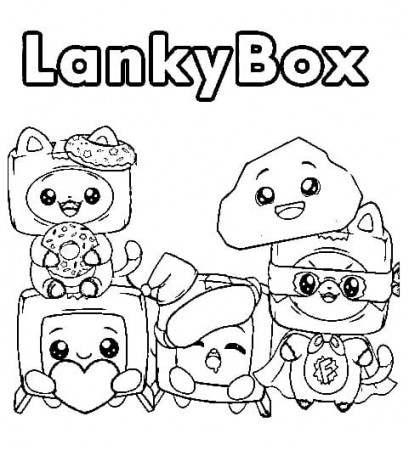 Cute LankyBox coloring page - Download ...