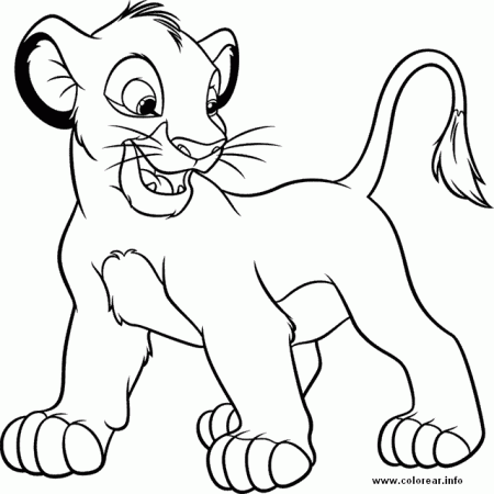 Simba coloring page - Lion cubs Fan Art (36139334) - Fanpop