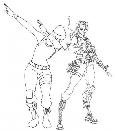 Battle Royale Girl And Dab Fortnite Coloring Page | Coloring pages, Bug coloring  pages, Spider coloring page