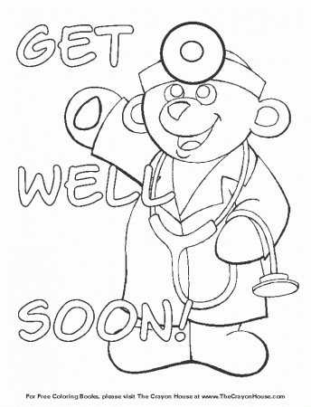 Awareness Get Well Soon Pictures To Color, Course Get Well ...