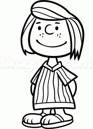 Printable Peppermint Patty Coloring Pages Designs Canvas, Simple ...