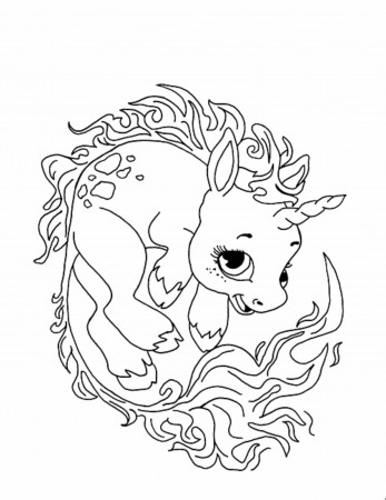 6 Pics of Cute Unicorn Coloring Pages - Cute Baby Unicorn Coloring ...