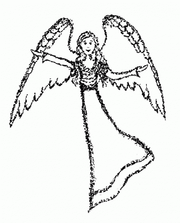 Free Angel Coloring Pages , letscoloringpages.com , Cute Angel #8 ...