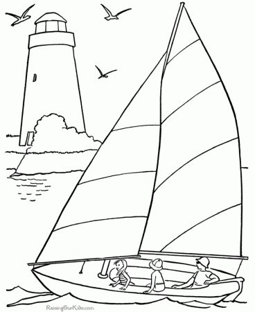 Coloring Pages of the Beach