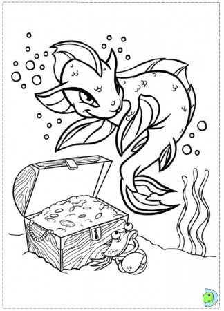 Neopets Maraqua coloring page- DinoKids.org