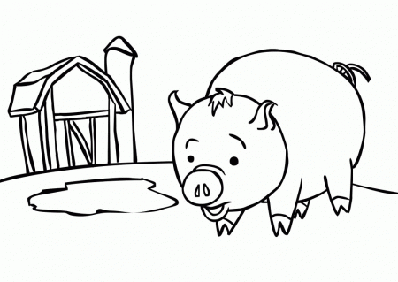 Baby Piggy Coloring Page - Coloring Pages For All Ages