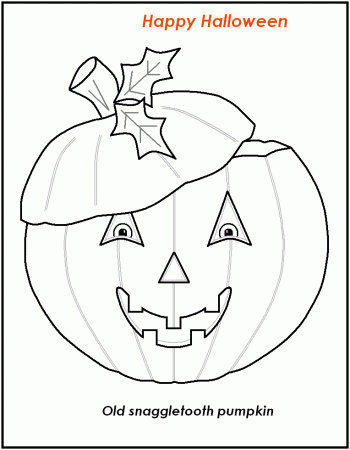 Amazing of Simple Free Printable Halloween Coloring Pages #1868