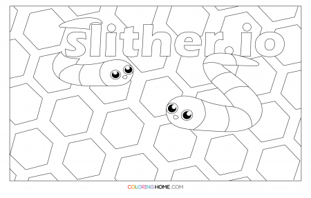 slither.io coloring page