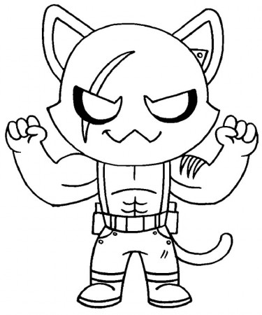 Fortnite Shadow Meowscles coloring page ...