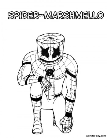 Marshmello Fortnite coloring pages. Print for free | WONDER DAY — Coloring  pages for children and adults