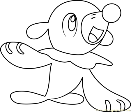 Popplio Pokemon Sun and Moon Coloring Page for Kids - Free Pokemon Sun and  Moon Printable Coloring Pages Online for Kids - ColoringPages101.com | Coloring  Pages for Kids