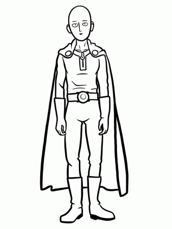 Saitama Coloring Pages - One-Punch Man Coloring Pages - Coloring Pages For  Kids And Adults