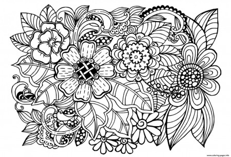 20+ Free Printable Adult Coloring Pages Patterns Flowers -  EverFreeColoring.com