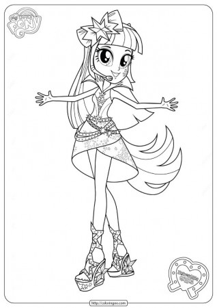 MLP Equestria Girls Coloring Rainbow Rocks | My little pony coloring, My  little pony unicorn, Minion coloring pages