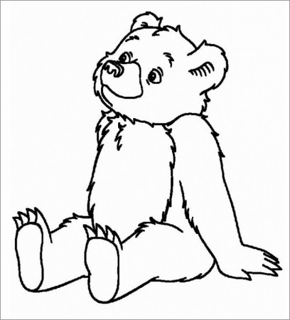 Baby Bear Coloring Page - ColoringBay