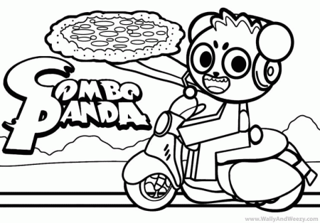 Combo Panda Coloring Pages - Ryan's World Coloring Pages - Coloring Pages  For Kids And Adults