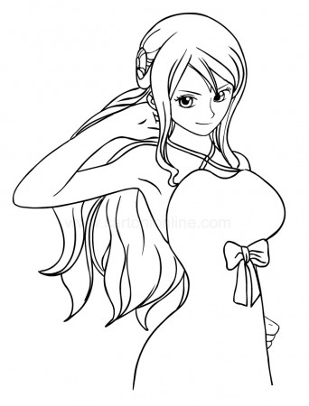 Beautiful Nami Coloring Page - Free Printable Coloring Pages for Kids