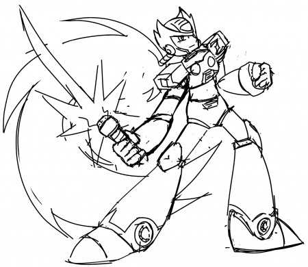 OC] I drew Zero Based off the art from X4 : r/Megaman