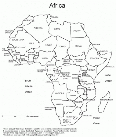 Best Photos of Coloring Africa Map Outline - World Map Africa ...