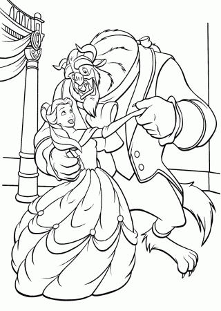 Printable 47 Beauty And The Beast Coloring Pages 1700 - Beauty And ...