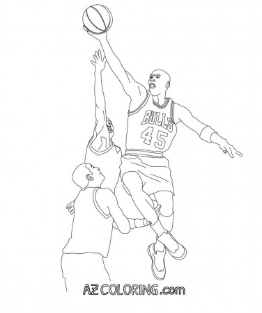 Michael Jordan Coloring Page