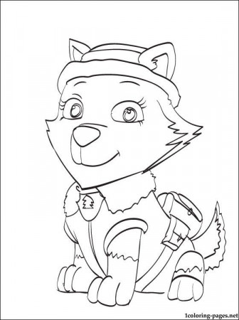 Everest PAW Patrol coloring page | Coloring pages | color sheets ...