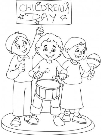 children days out coloring page | Download Free children days out ...
