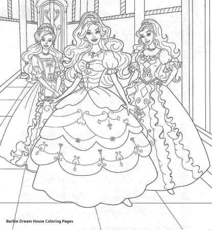 Barbie Dream House Coloring Pages | 9999++ | Printable | Barbie coloring  pages, Princess coloring pages, Barbie coloring
