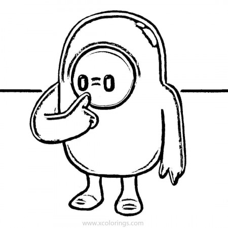 Fall Guys Coloring Pages Bean Man ...xcolorings.com