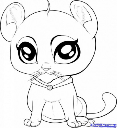 Cute Baby Animal Coloring Pages Dragoart Cute Animal Coloring ...