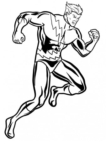 Amazing Quicksilver Coloring Page - Free Printable Coloring Pages for Kids