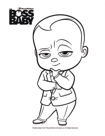 Top 10 The Boss Baby Coloring Pages | Baby coloring pages, Baby ...