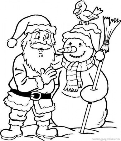 Printable Santa Claus Coloring Pages Free Online for Preschoolers ...