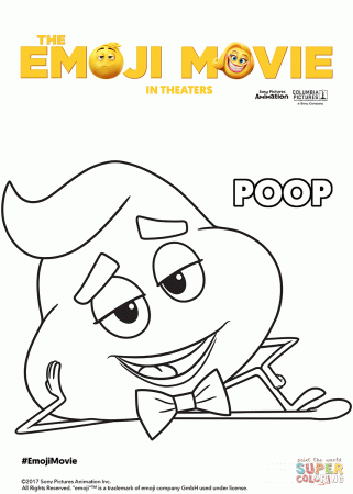 Poop coloring page | Free Printable Coloring Pages