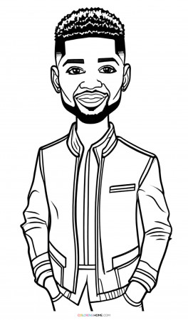 Usher coloring page