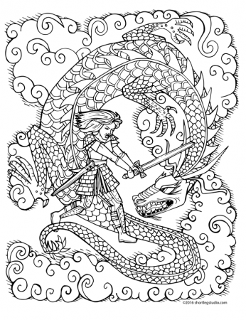 Fantasy and RPG Coloring Sheets ...