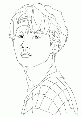 BTS Coloring Pages Printable for Free Download