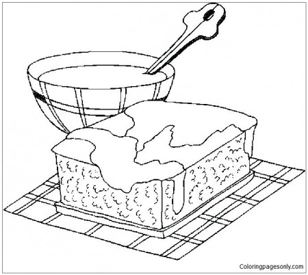 Pastry Desserts Coloring Pages - Desserts Coloring Pages - Coloring Pages  For Kids And Adults