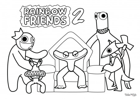 Rainbow Friends Coloring Pages (Free ...