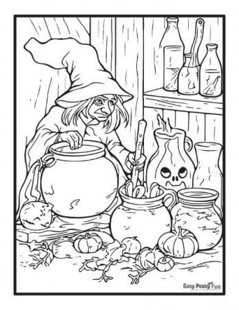 Printable Witch Coloring Pages – 30 ...