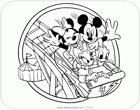 Mickey Mouse & Friends Coloring Pages | Disneyclips.com