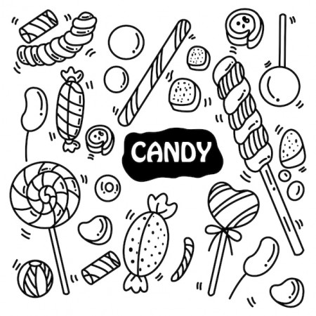 Candy Coloring Images - Free Download on Freepik