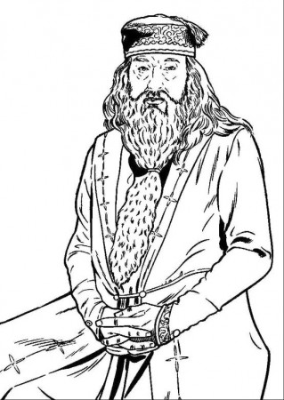 Printable Dumbledore Coloring Pages | Harry potter coloring pages, Coloring  pages, Disney coloring pages