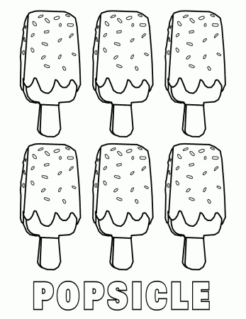 Popsicle coloring pages | Coloring pages to download and print