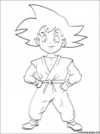 Son Goku Dragon Ball coloring page | Coloring pages